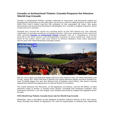 Canada vs Switzerland Tickets Canada Prepares for Massive World Cup Crowds.docx