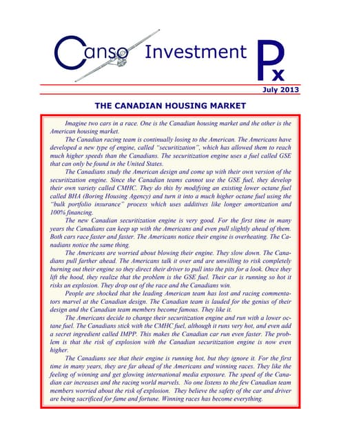 Canadian Housing Market - July-2013