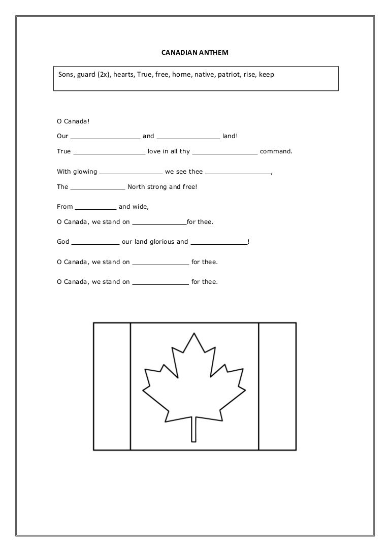 Canadian anthem