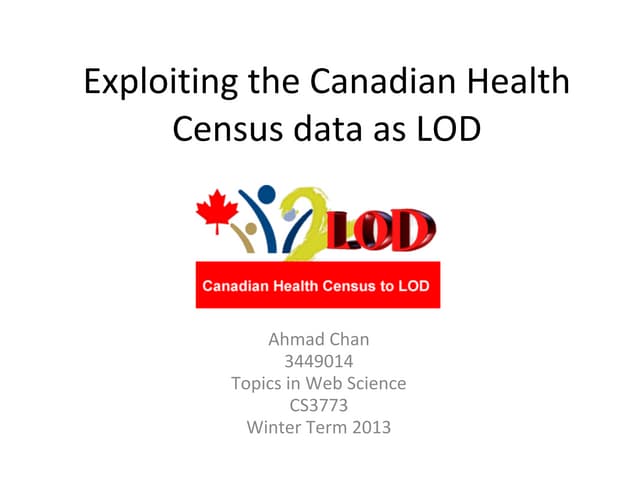 Canadian health census to lod