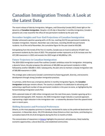 Canadian Immigration Trends A Look at the Latest Data.docx