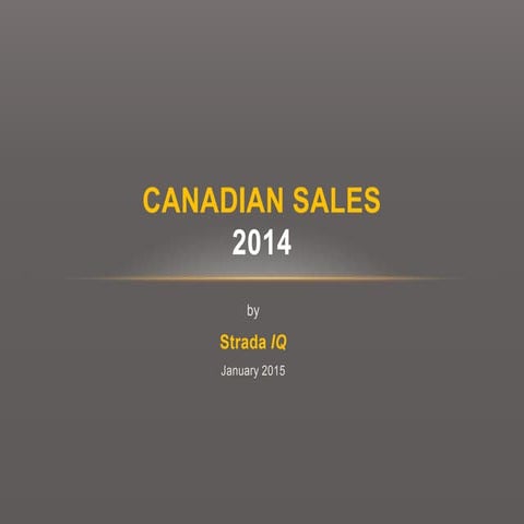 Canadian Sales 2014