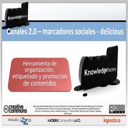 Canales   Marcadores Sociales   Delicious