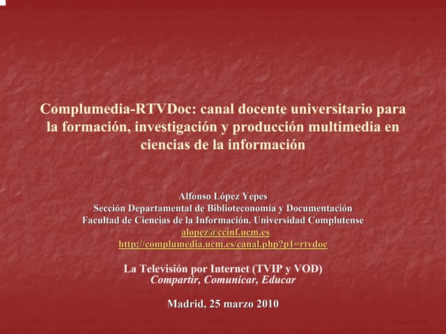 Canal Complumedia-RTVDoc