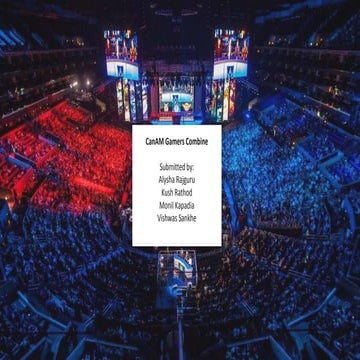 CanAM Gamers Combine - Event Concept - Alysha Kush Vishwas