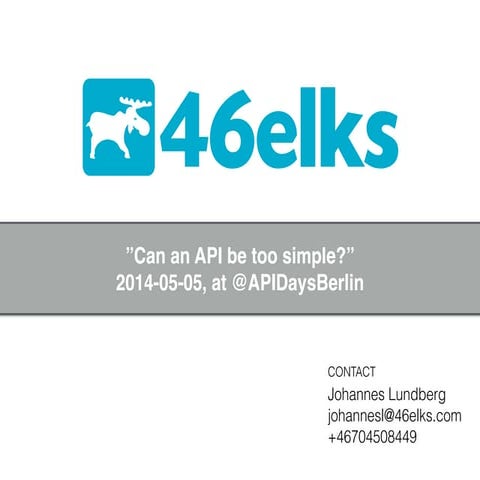 Can an API be too simple?