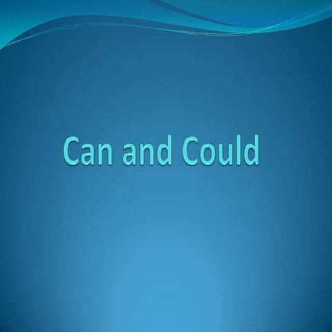 CAN - COULD | PPTX