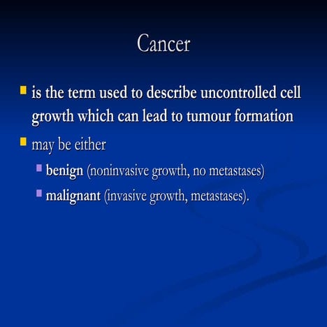 1 Introduction To Oncology | PPT