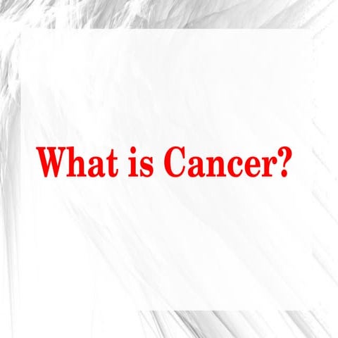 Cancer Types, Causes,Complications, Prevention | PDF