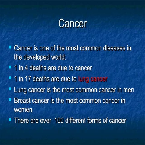 The Cell Cycle and Cancer | PPT