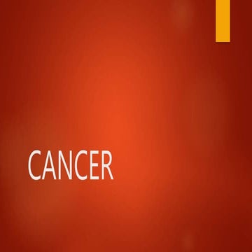 cancer y tumor, tipos, que es que afecta .pptx