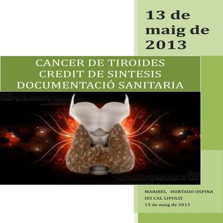 Cáncer de tiroides en mujeres