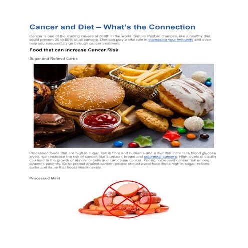 Scientifically Proven Link Between Cancer and Diet - Top oncologist in India ...