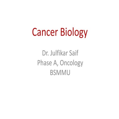 Cancer Biology