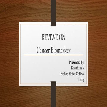 Cancer biomarker