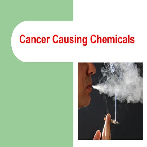 Cancer Causing Chemicals HSE Presentation HSE Formats.PPT