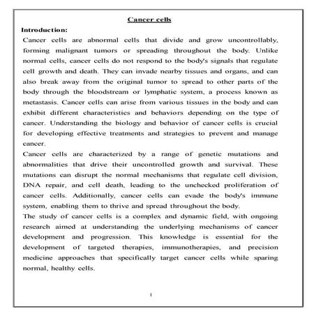 cancer cells الخلايا السرطانية الدكتور كرار رأفت علوش < Dr. karrar raafat alwash