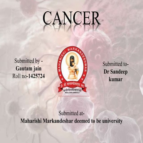 Cancer | PPTX