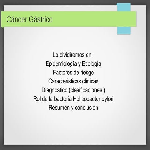 Cancer Gastrico En Chile 2013 Ppt