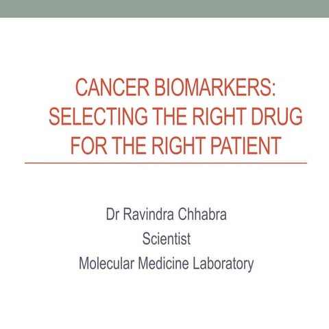 Cancer Biomarkers
