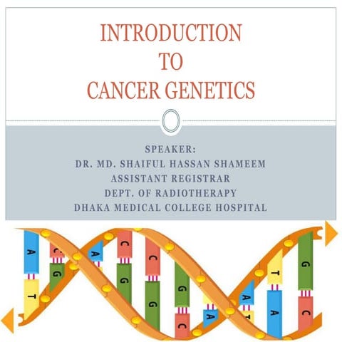 Cancer genetics