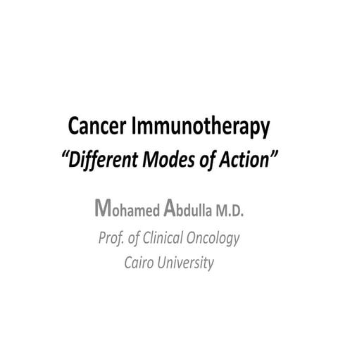 Cancer immunotherapy   different modes of action - astra zeneca - jordan