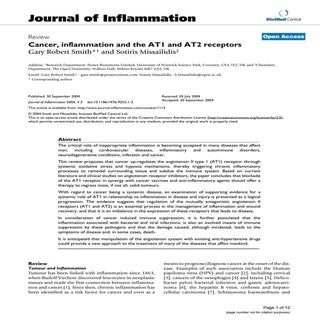 Cancer inflammation at1 and at2 rec...