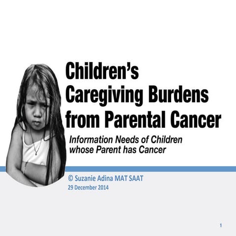 Children's Caregiving Burdens from Parental cancer