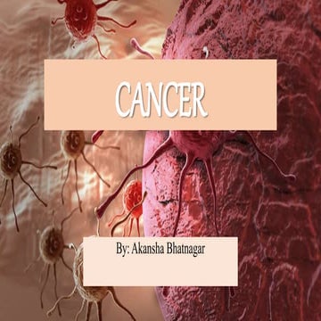 Overview and Management of Cancer