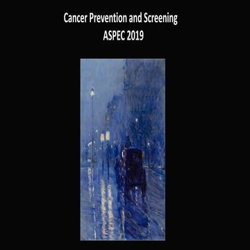 Cancer prevention aspec