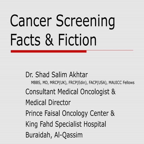 Cancer screening