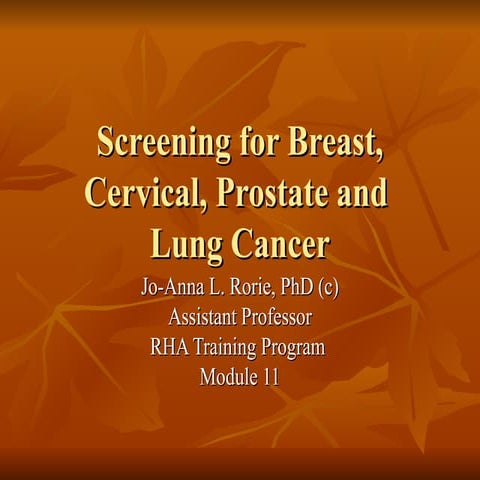 estimation of gangliosides in Cancer screening.ppt