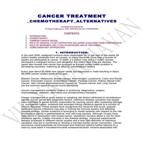 Cancer treatment | DOC
