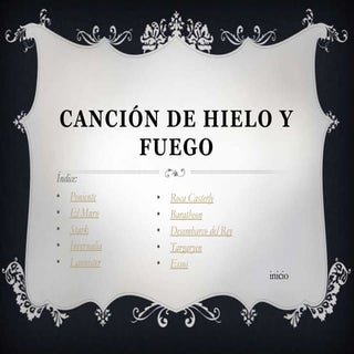 Canción de hielo y fuego