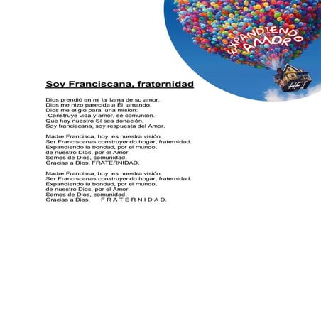 Cancion: Soy franciscana, fraternidad