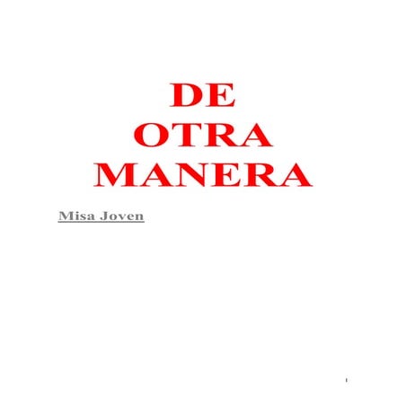 Cancionero misa para jovenes