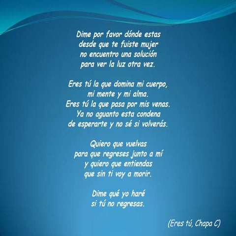 Subordinadas cantadas