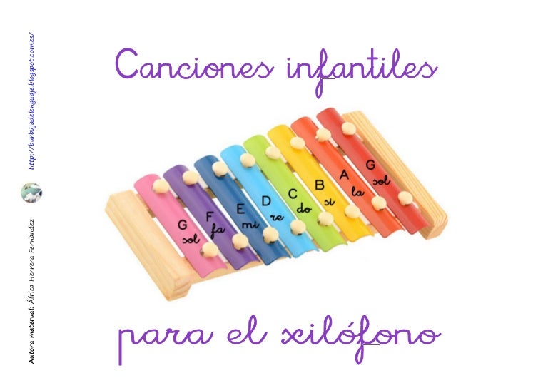 Canciones infantiles para xilófono