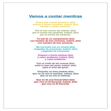 Cancion para excursiones