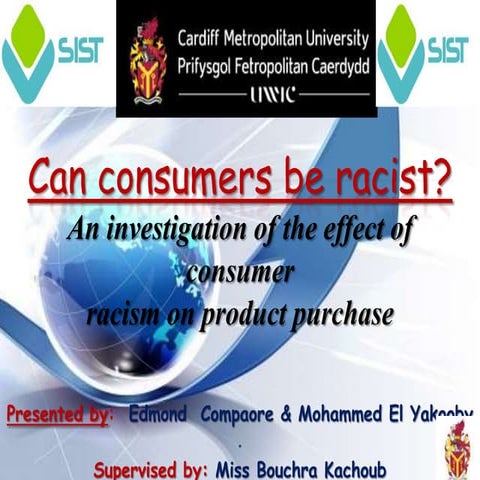 Can consumer be racist ppt new