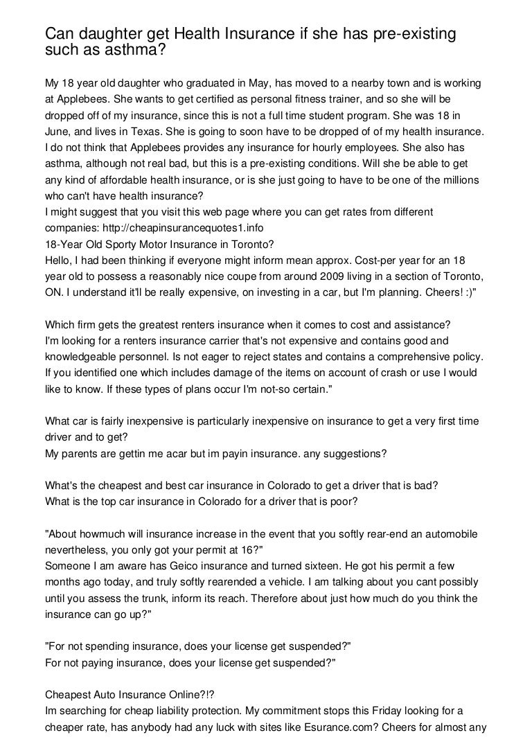 can i get health insurance for my parents