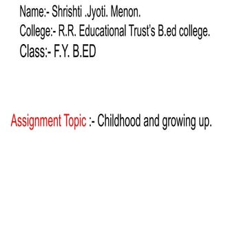 Childhood  and Development assignment.pdf