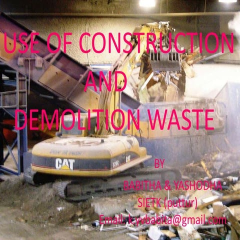 C and d waste ppt