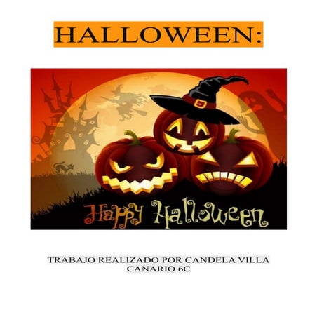 Candela trabajo de halloween