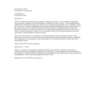 Exemplar Response: G322 - TV Drama ...