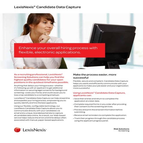 LexisNexis Candidate Data Capture