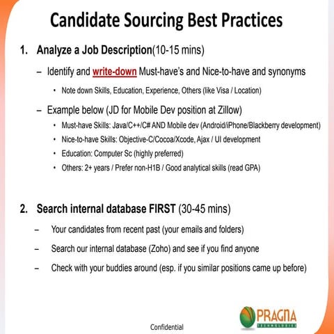 Candidate sourcing
