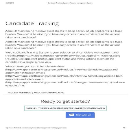 fastcollab - candidate management system