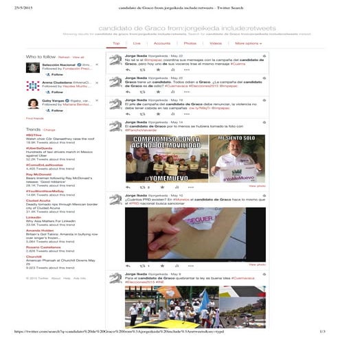 Candidato de graco from jorgeikeda include retweets - twitter search