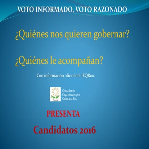 Candidatos ayuntamiento